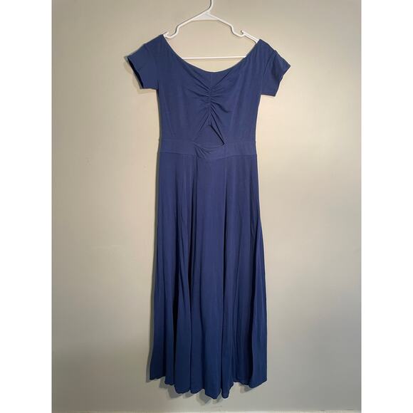 Free People Dance With Me Midi Dress in Cobalt Size Small‎ - Picture 2 of 13